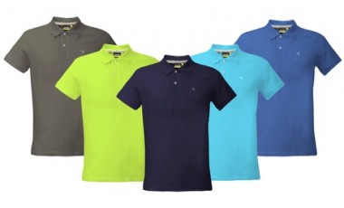 vente privée Lots de 2 ou 3 t-shirts polo en coton pour hommes avec logo cousu sur la poitrine de Diadora