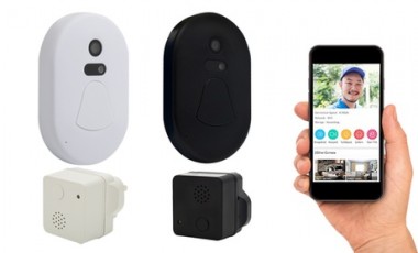 vente privée Sonnette caméra photo intelligente WiFi, disponible en deux coloris au choix