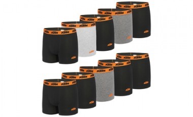 vente privée Lot de 10 boxers KTM en coton : Assortis / Taille S
