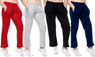 vente privée Pantalon de jogging molletonné à ourlet ouvert pour femmes, taille au choix