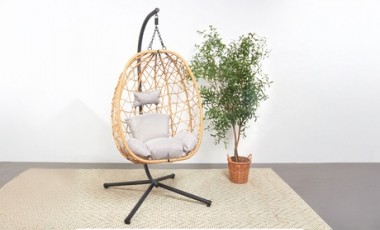 vente privée Fauteuil suspendu effet rotin Lima de Kocoon