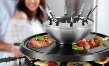 vente privée Appareil à raclette et fondue 8 personnes Proficook PC-RG/FD1245