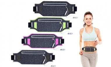 vente privée 1, 2 ou 4 pochettes ceintures pour la pratique du sport avec sortie écouteurs
