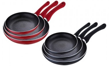 vente privée Lot de 3 poêles Cenocco en pierre (20-24-28 cm) : Cuivre