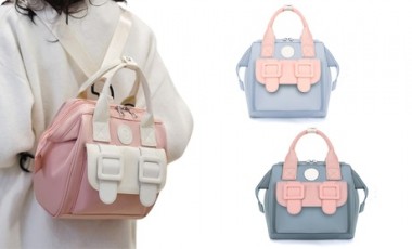 vente privée Sac à dos de voyage pour couches avec poches isothermes : Rose