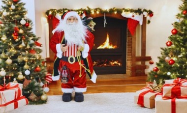 vente privée Décoration Père Noël et sa lanterne : 60 cm