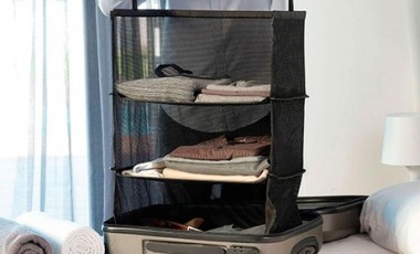 vente privée 1 ou 2 penderies pliables avec 3 niveaux de rangement pour vêtements et chaussures, de la marque Silvano