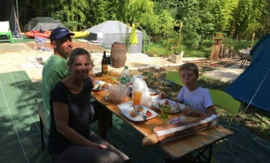 vente privée Balade en canoë et une nuit en pleine nature avec tente et couchage pour 2 personne le weekend