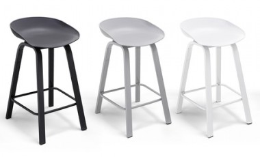 vente privée Lot de 4 tabourets de bar : Noir