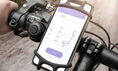 vente privée 1 ou 2 supports de smartphone rotatif en silicone et caoutchouc pour vélo, livraison offerte