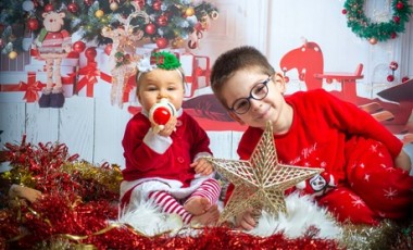 vente privée Séance photo Noel - 1 heure jusqu à 6 personnes -5 photos HD retouchées