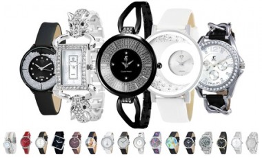 vente privée Montres SC Crystal ornées de cristaux scintillants