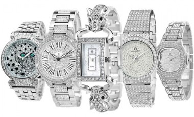 vente privée Sélection de montres SC Crystal ornées de cristaux scintillants