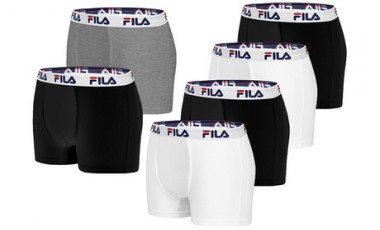 vente privée Lot de 2, 4 ou 8 boxers pour hommes en coton de la marque Fila
