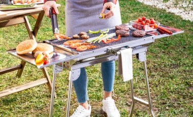 vente privée Barbecue de table pliable au charbon de bois InnovaGoods : FOLDECUE