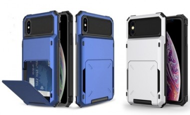 vente privée Coque iPhone anti-chocs avec emplacement pour carte ou pour monnaie