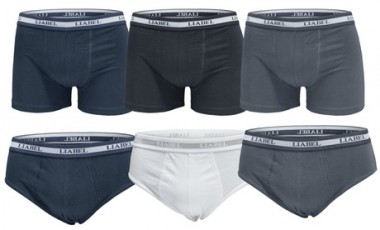 vente privée Lot de 6 sous-vêtements pour hommes en coton élastique Liabel : Slip / Blanc / M