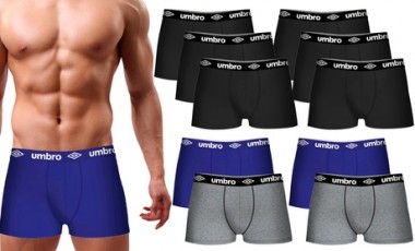 vente privée Pack de 10 boxers Umbro pour homme, 100% coton