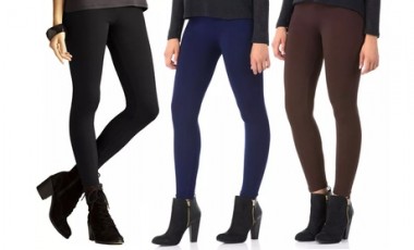 vente privée Lots de 3 ou 5 leggings thermiques et élastiques, avec intérieur en polaire