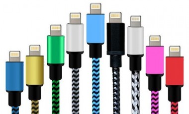 vente privée Cable de charge pour iPhone, 1, 2 ou 3 m, coloris au choix