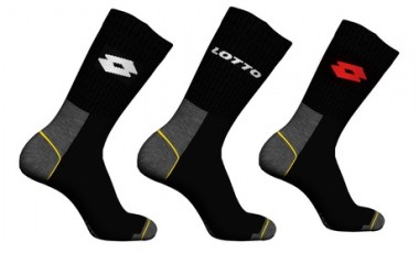 vente privée Lot de 9, 12 ou 15 chaussettes pour homme Lotto avec talon et orteils renforcés