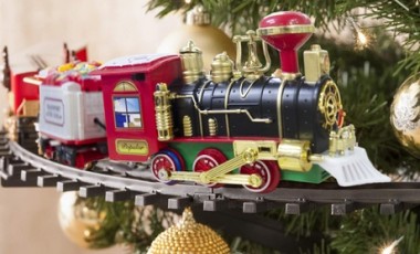 vente privée Train de Noël pour sapin diamètre du centre des rails de 89 cm