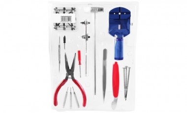 vente privée 1 ou 2 kits d'outils d'horlogerie composé de 16 pièces, quantité au choix