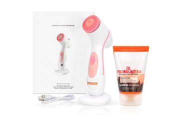 vente privée Brosse visage électrique avec option gel exfoliant ou aspirateur point noir, ou lot avec brosse, aspirateur et gel