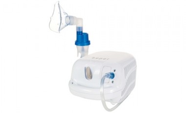 vente privée Inhalateur avec compresseur à piston 100W pour enfants et adultes, Beper, livraison offerte