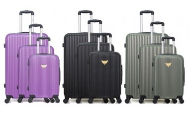 vente privée Lot de 3 valises Agata : Noir