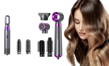 vente privée Sèche-cheveux 3-en-1 : 5 accessoires / 2