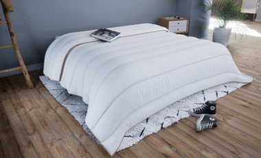 vente privée Couette hypoallergénique en coton fabriquée en France : 200 x 200 cm