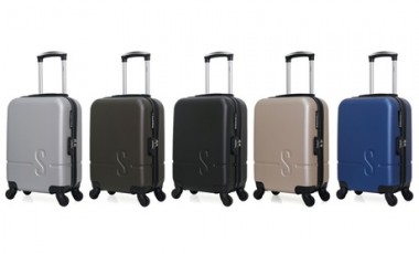 vente privée Valise format cabine Tanit-E de Sinéquanone : Gris foncé