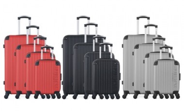 vente privée Ensemble de quatre valises : Rose doré