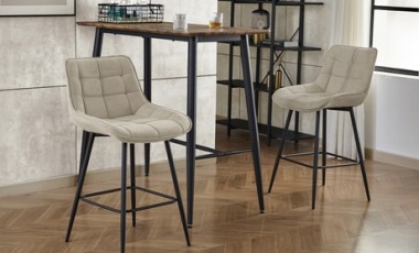vente privée Lot de 2 tabourets de bar : Sauge