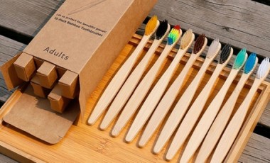 vente privée Brosse à dents en bambou naturelle 100 % biodégradable : 2