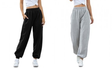 vente privée Pantalon de jogging surdimensionné pour femme, coloris et tailles au choix