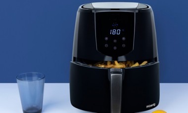 vente privée Friteuse à air chaud sans huile H.Koenig 1400 W avec capacité de 4 L