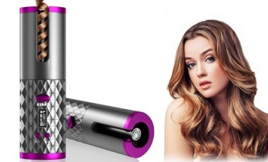 vente privée Boucleur cheveux automatique sans fil : 2 / Rose + blanc