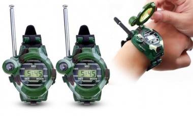vente privée 1 ou 2 packs de 2 montres Talkie-Walkie Spy mission spéciale