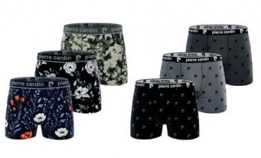 vente privée Lot de 3 boxers Pierre Cardin à imprimés : Imprimés / XL