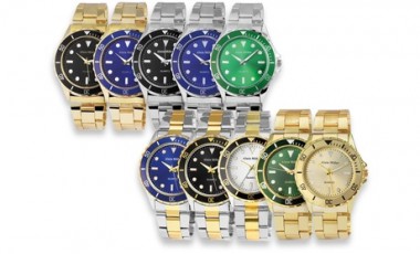 vente privée 1 ou 2 montres-bracelets Alain Miller en acier inoxydable