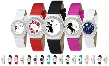 vente privée Montre SC Crystal ornées de cristaux scintillants