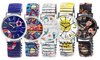 vente privée 1, 2 ou 3 montres analogiques et flexibles pour femmes de la marque Excellanc, modèle au choix