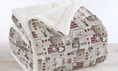 vente privée Couverture en sherpa et microfibre : Taille plaid / LuneComete