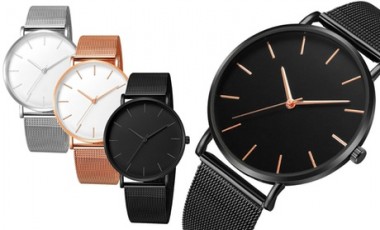 vente privée Montre en acier inoxydable et alliage d'aluminium ; coloris au choix