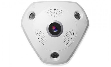 vente privée 1 ou 2 caméras IP panoramiques à 360 º avec audio et LED