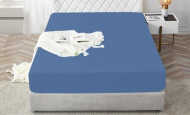 vente privée Drap-housse avec finition Jersey : Pour lit simple / Beige