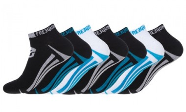 vente privée Lot de 7 paires de chaussettes courtes Freegun : 43-46