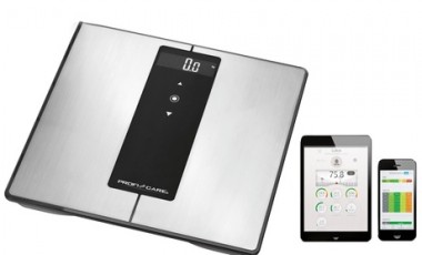 vente privée Pèse-personne Bluetooth 9 en 1 en acier inoxydable ProfiCare PC-PW 3008